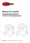 Manual do usuário do aspirador de pó profissional DSU10